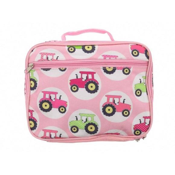 JANE MARIE Other - NEW JANE MARIE zippered lunch box in big pink tractor